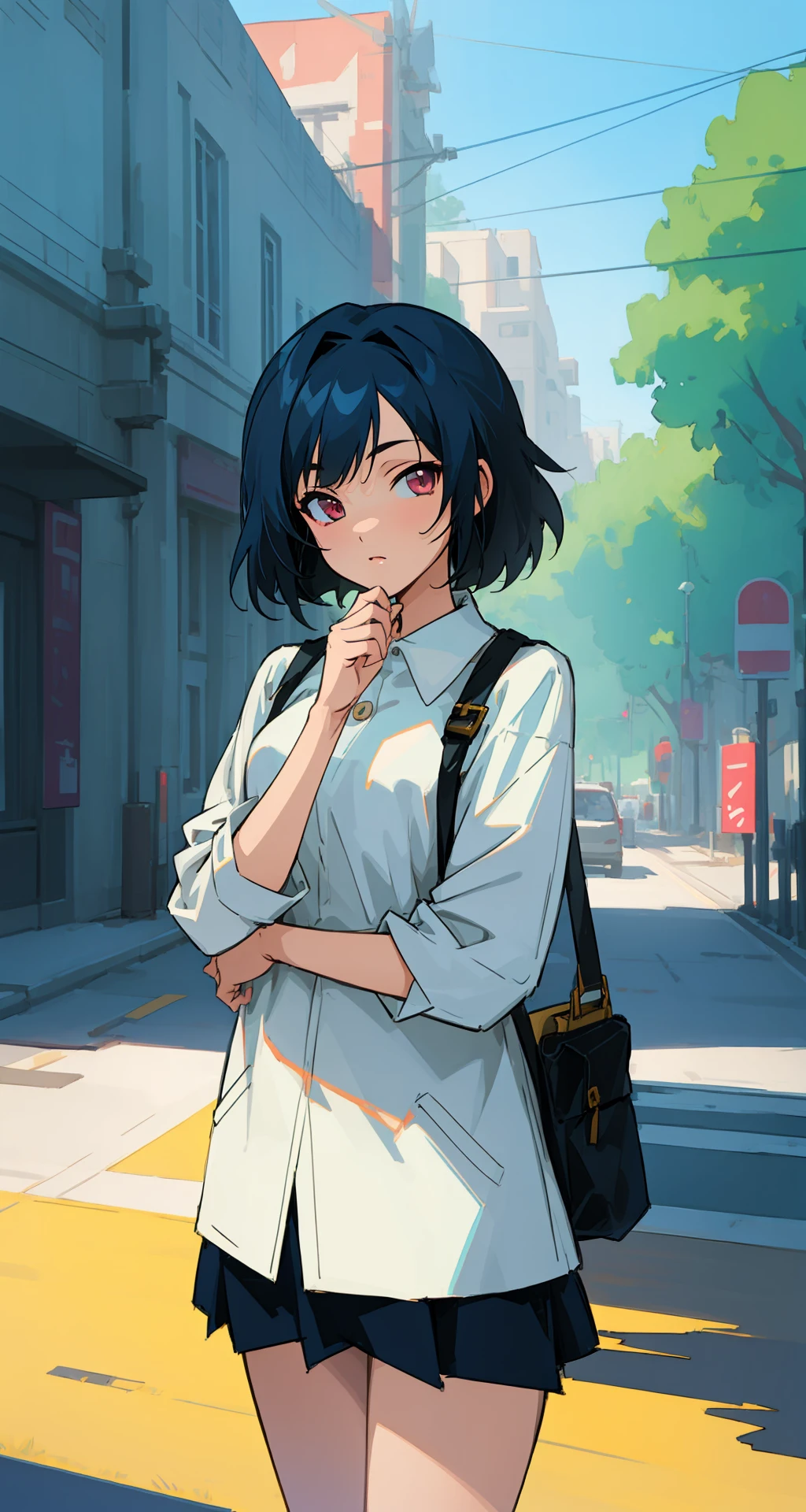 ((((ultra illustrated style:1.0)))),best quality,best animated,masterpiece,ray tracing, global illumination,1girl, solo, looking at viewer, standing, cowboy shot, outdoors,
<lora:arm hold,hand on own chin-000005:0.9>