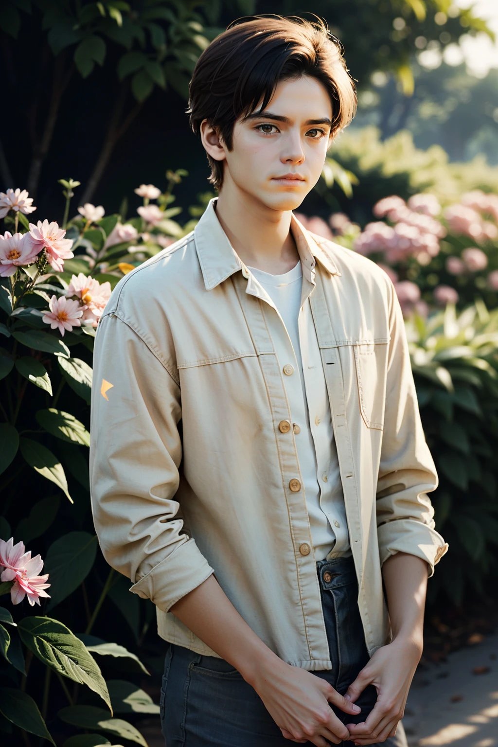 ((ultra detailed, masterpiece, absurdres))
<lora:QuarryDylan:0.9>
QuarryDylan, 1boy, solo, brown hair, brown eyes, standing at the beach, palm trees, ocean, waves, sunrise, cinematic lighting