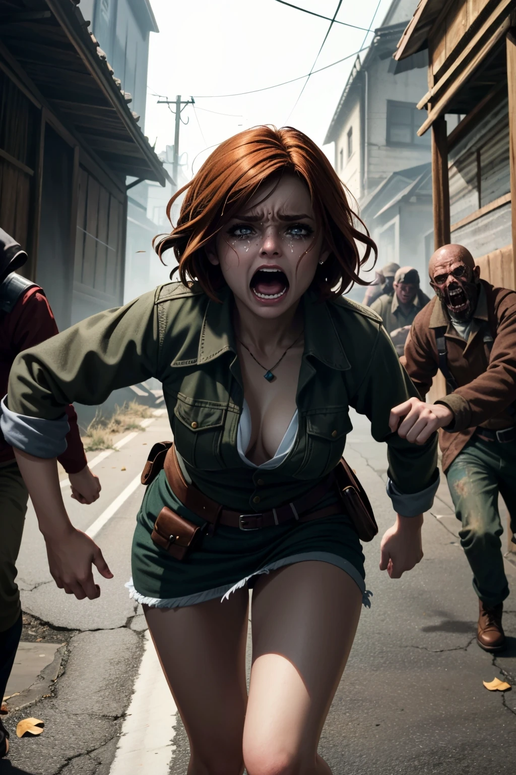 ((masterpiece, best quality))
<lora:WTriss:0.8>
WTriss, 1girl, solo, short hair, blonde hair, portrait,((running from zombies))
<lora:concept_aquascreaming-16:0.6>,aquascreaming, screaming, open mouth, crying with eyes open
<lora:GoodHands-beta2:1>