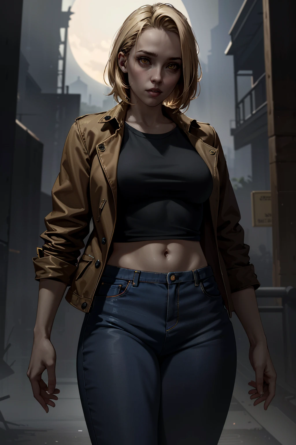 ((ultra detailed, masterpiece, absurdres))
<lora:QuarryLaura:0.9>
QuarryLaura, 1girl, solo, blonde hair, yellow eyes, werwolf, horror \(theme\), jacket, jeans, shirt