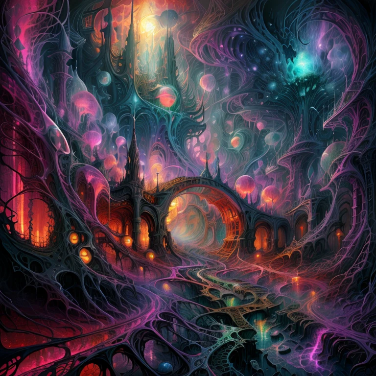 fantasy landscape, gel, backlit, futuristic cityscape, vivid colors, sci fi, nebula, cosmic space background, masterpiece, highly detailed, 8k, high resolution, digital art, fantasy, photorealistic, <lora:gelata:.8>
