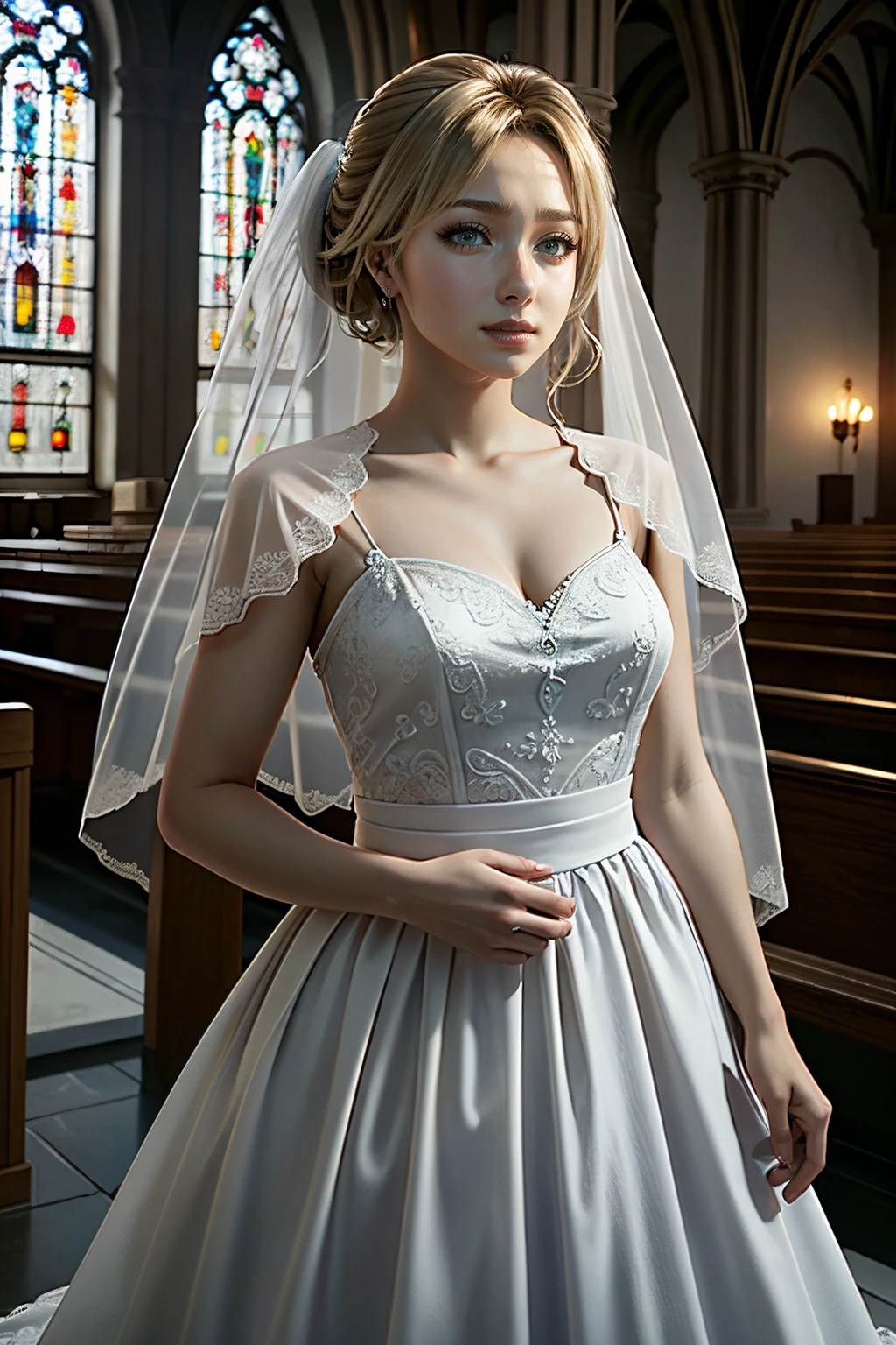 ((ultra detailed, masterpiece, absurdres))
<lora:UDSam:0.9>
UDSam, 1girl, solo, blonde hair, hair updo, cowboy shot