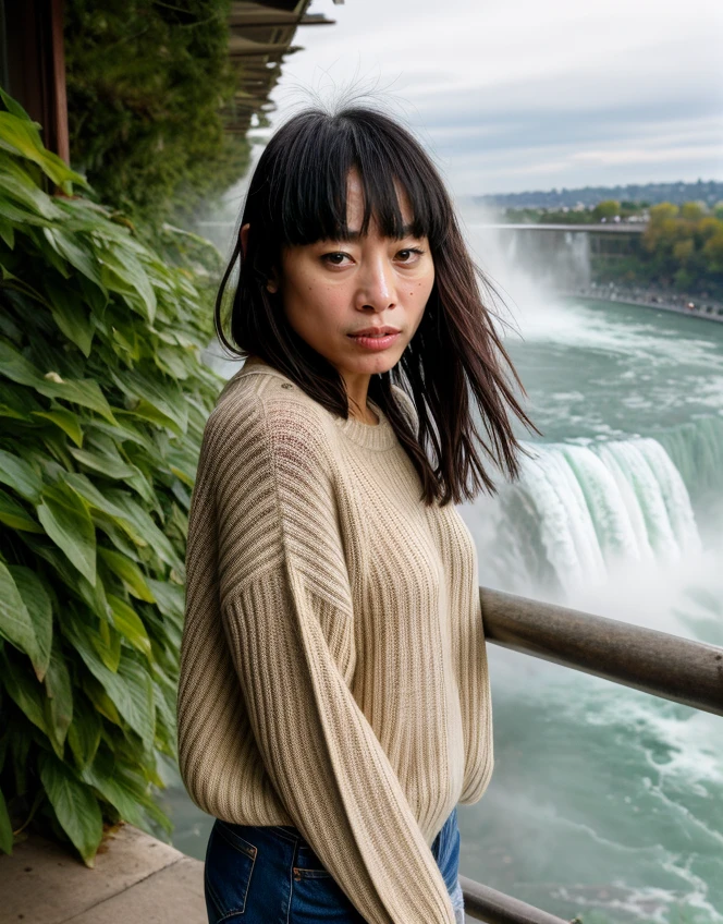 portrait of bailing-ti , wearing a cousy sweater, (fully covered)
at the niagara falls, by Gregory Crewdson,
<lora:add_detail:0.6> <lora:skin_slider_v2_1_FACE:0.25> epiCPhoto, ((metart))