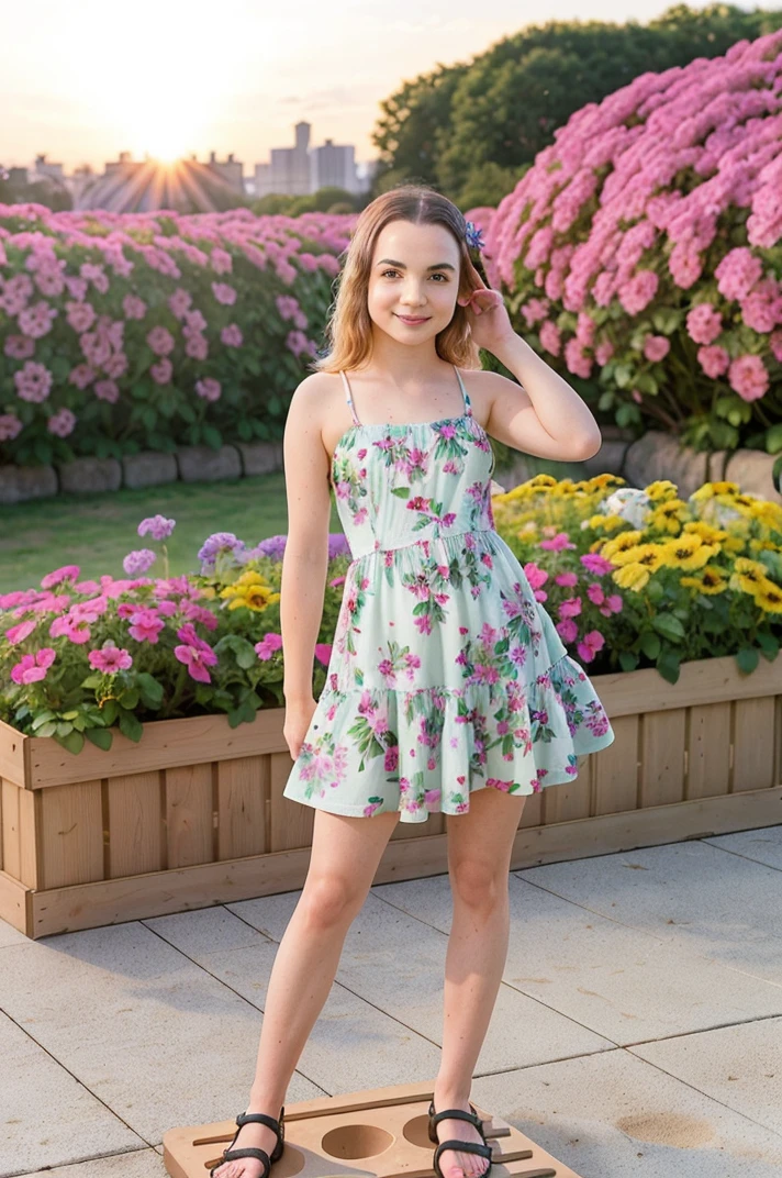 (8  girl) ((pink dress)) (slender body) (thin body), (black hair) (black eyes) (white skin) happy and confident expression. full body, western face, ((Location: playground)) long hair, (children playing in the background), short girl, big eyes, bigger head, long straight hair, thin legs, flat chest, not breasts, flat breasts. (child pl) (happy, smile, cheerful) ((seen from afar)) (distracted girl looking to the side))