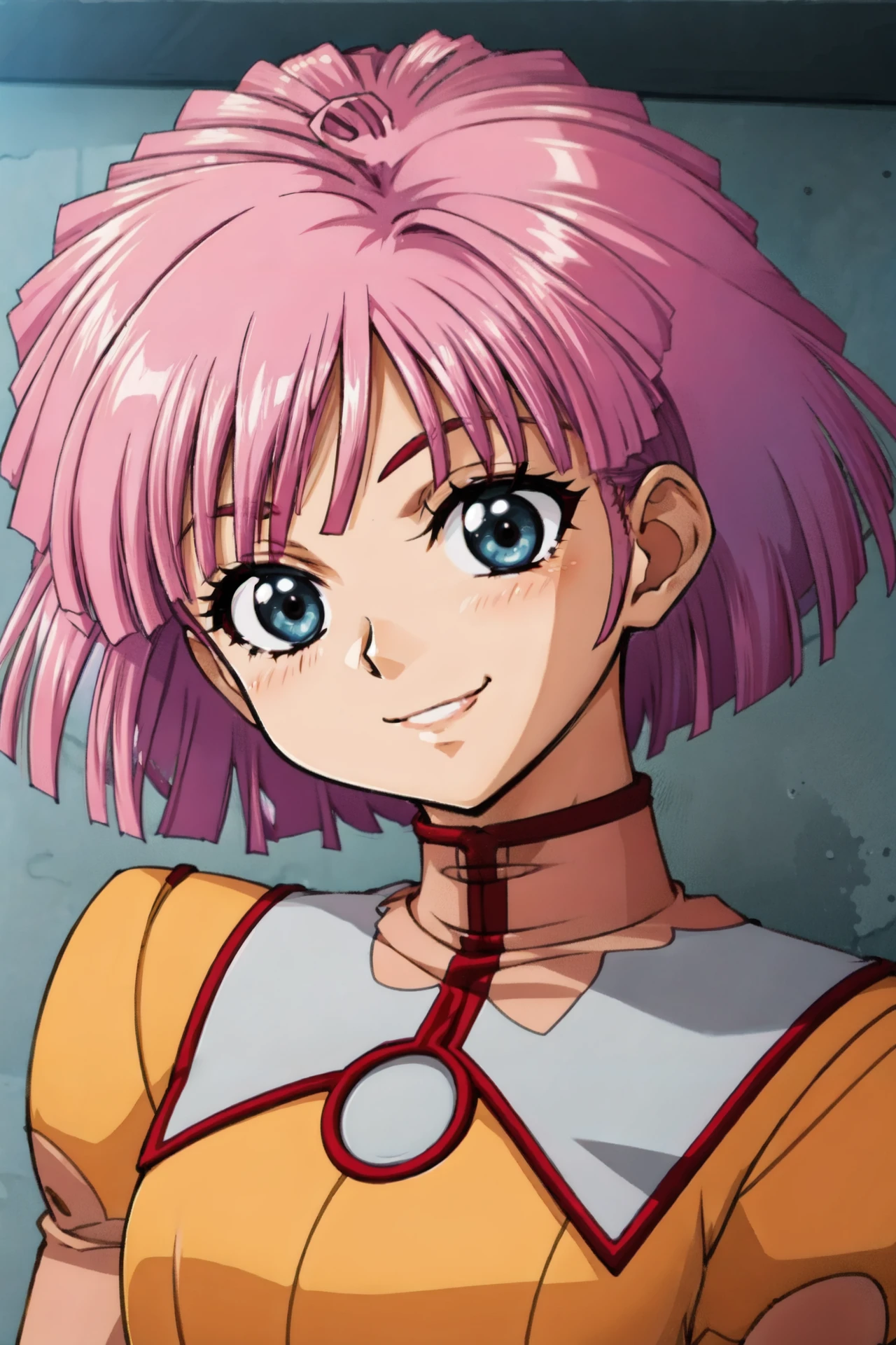 (best_quality),from_below,(anime_screencap),(1girl,solo),dynamic_angle,smile,tis,<lora:ãã¹ãã­ãOGããã£ã¹:1>,