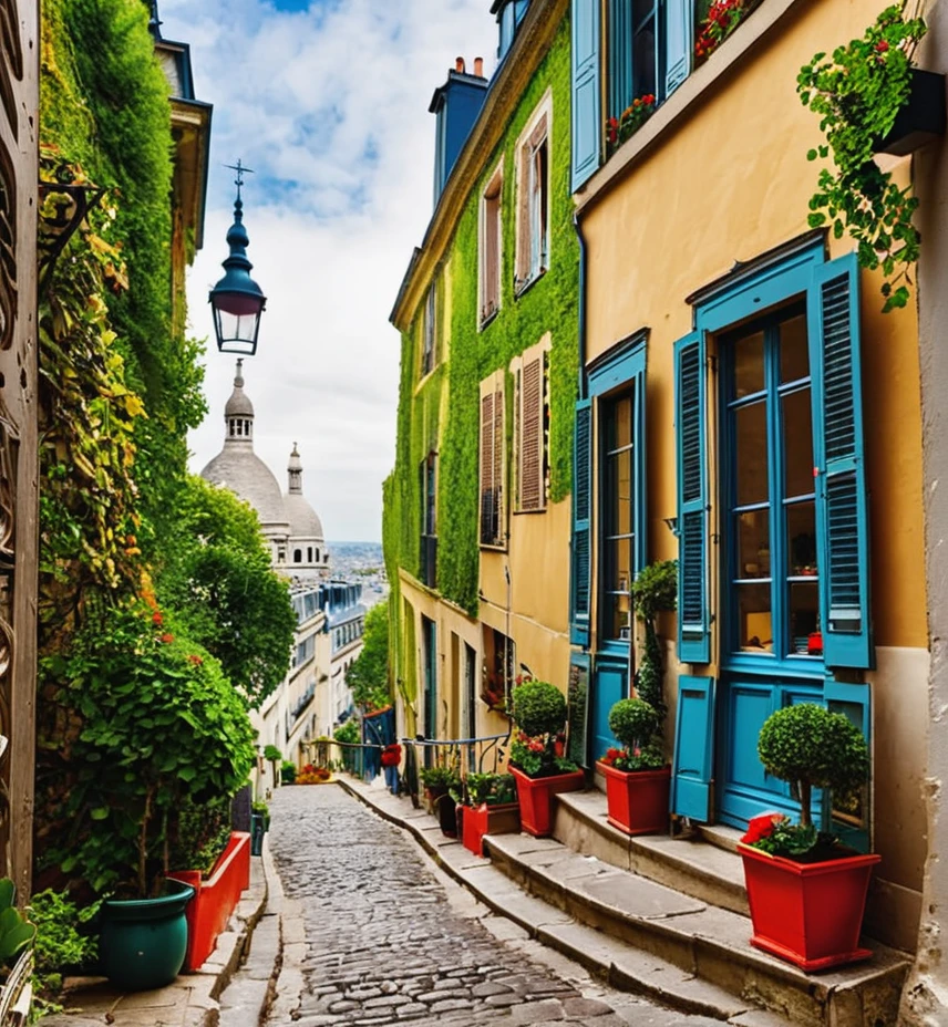 Bohemian retreats in Montmartre, where every hue has a secret.