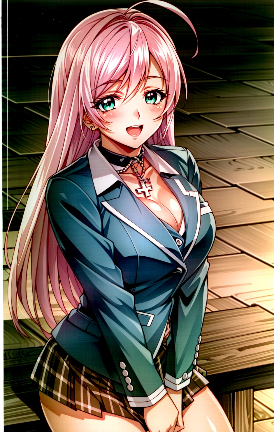 A 15-year-old super beautiful white-haired Japanese young lady wearing a super shiny pink long-sleeved sailor suit made of latex　A pussy covered in white slime and pubic hair is forced open　She was raped by the doctor and had sex in the missionary position while crying