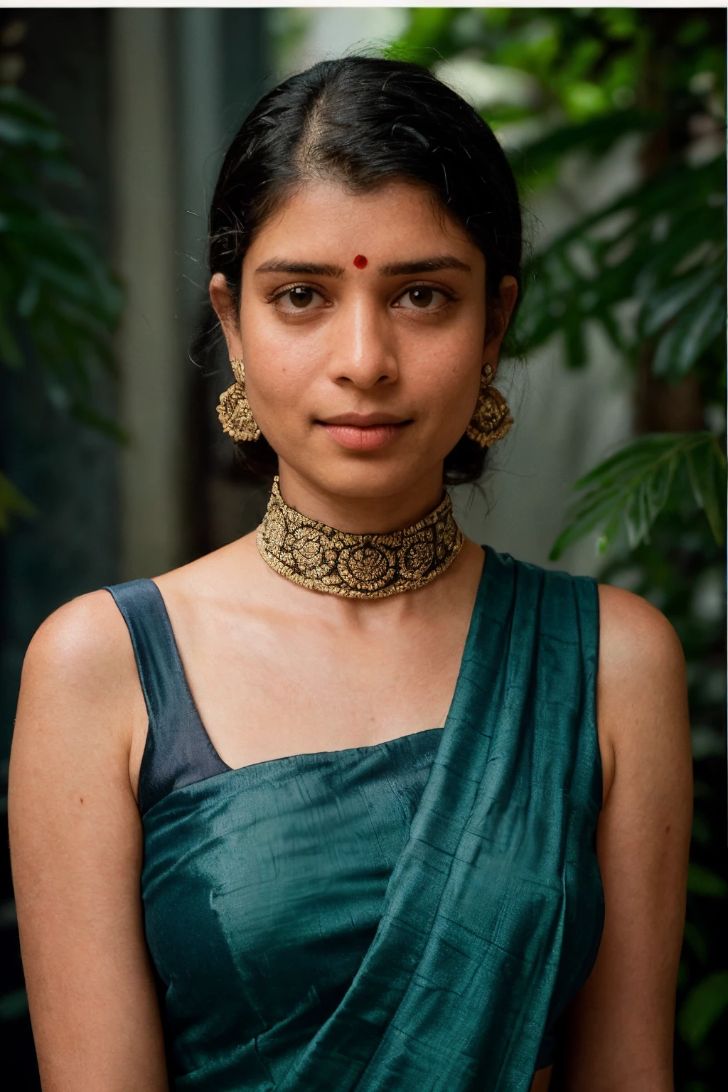 analog film photo solo, realistic, ((indian woman)), (((Medium Cut Hairstyle)), (((Fearful, Wide-open eyes, a furrowed brow, and a slightly open mouth.))), PA7_Human-Likeness, PA7_Photo, (((beautiful indian saree, intricate))), ((Capture the raw and untouched beauty of a deserted Maldivian island, with its pristine beaches and dense tropical foliage.)), ((orange pastel theme colorgrading)), <lora:PAseer-SD15-LCM Quick:1> <lora:ReaLora:.2> skin,  <lora:ZStyle_-_Photography_Style:.4> zstyle, <lora:IN_-_Tina_Desai:1> tinadesai  . faded film, desaturated, 35mm photo, grainy, vignette, vintage, Kodachrome, Lomography, stained, highly detailed, found footage