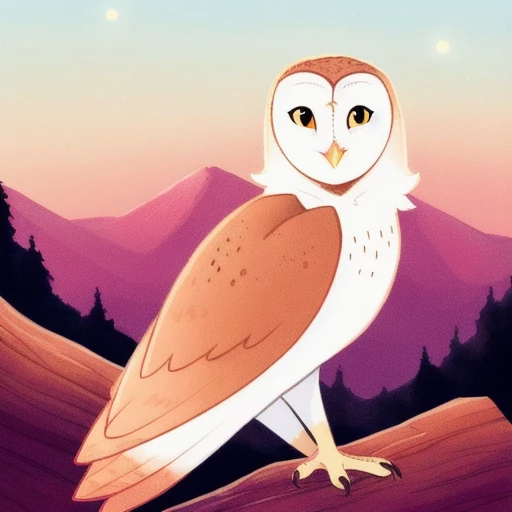 <lora:gahoole:0.7> barn owl, owl, watching at viewer