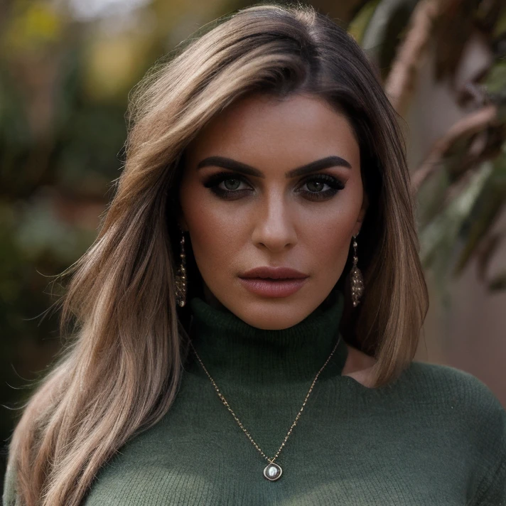(masterpiece:1.2), (best quality,:1.2), 8k, HDR, ultra detailed, ((photorealistic)), professional light, cinematic lighting, fashion photography, ambient lighting, face lighting, Gemma, <lora:Gemma-10:1>, earrings, choker, dark makeup, long and wild and messy green hair, ((portrait shot)), dynamic pose, <lora:detail_slider_v4:2>, OverallDetail, fhanddetail:1.4, ffacedetail:1.4, skindetail, hairdetail, looking at viewer, epiCPhoto, turtleneck pullover, neck tattoo