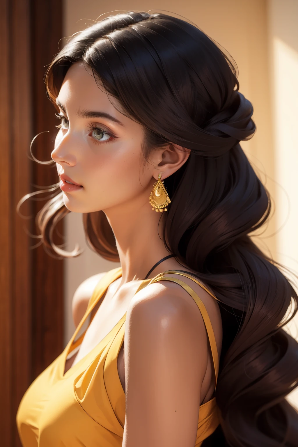 gr33kd0ll, 1girl, long hair, black hair, hazel eyes, upper body <lora:gr33kd0ll:0.7> masterpiece, best quality, <lora:age_slider_v20:1> <lora:detail_slider_v4:1>