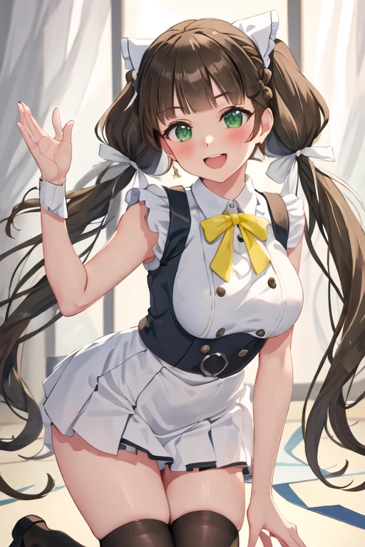 tosen jordan \(umamusume\), playboy bunny, black rabbit ears, fake rabbit ears, pantyhose, black pantyhose,bowtie, wrist cuffs, black leotard,, {best quality}, {very aesthetic}, {ultra-detailed}, {best illustration}, nsfw, 1girl, 1man, sex, standing doggy, from side