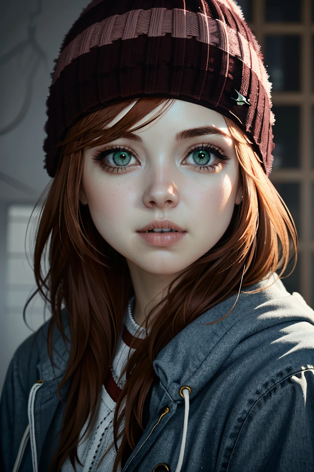 ((ultra detailed, masterpiece, absurdres))
 <lora:UDAshley:0.9>
UDAshley, 1girl, solo, orange hair, green eyes, beanie, portrait