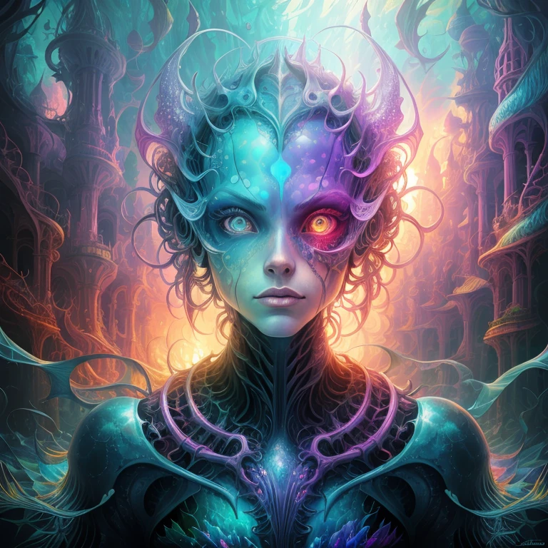 1girl in a mythical forest, masterpiece, perfect face, intricate details,<lora:surreal00d:1> surreal00d <lora:creature00d:1> creature00d