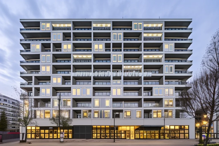 best quality,realistic,photorealistic,ultra detailed,8K,High quality texture,intricate details,detailed texture,finely detailed,photo of building,8k uhd,dslr,soft lighting,high quality,film grain,Fujifilm XT3,
zhuai residential1.0,residential,block shape,straight line shape,<lora:yf2.0:1>,