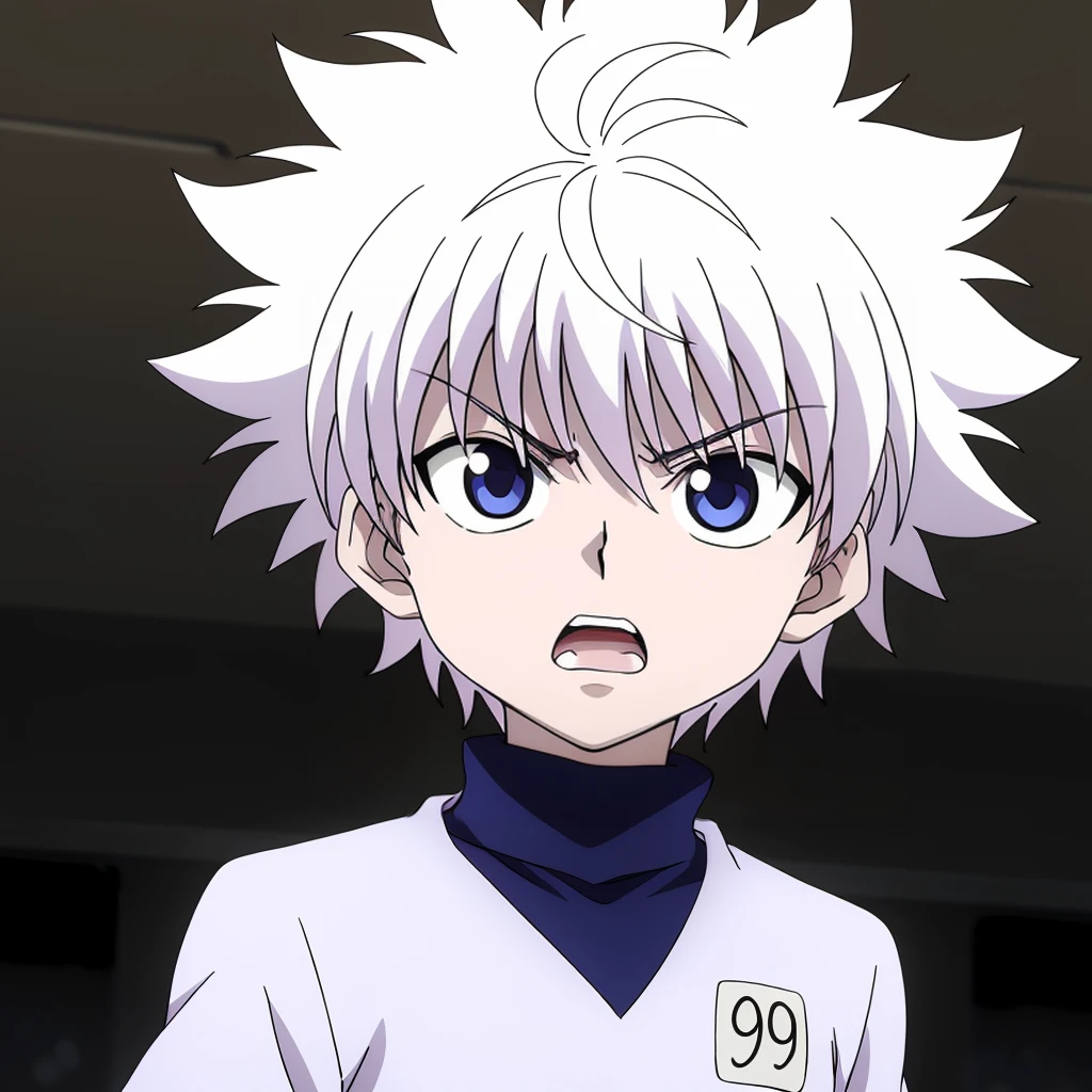 <lora:KilluaZoldyck001:0.7>,
KilluaZoldyck,1boy,
angry,