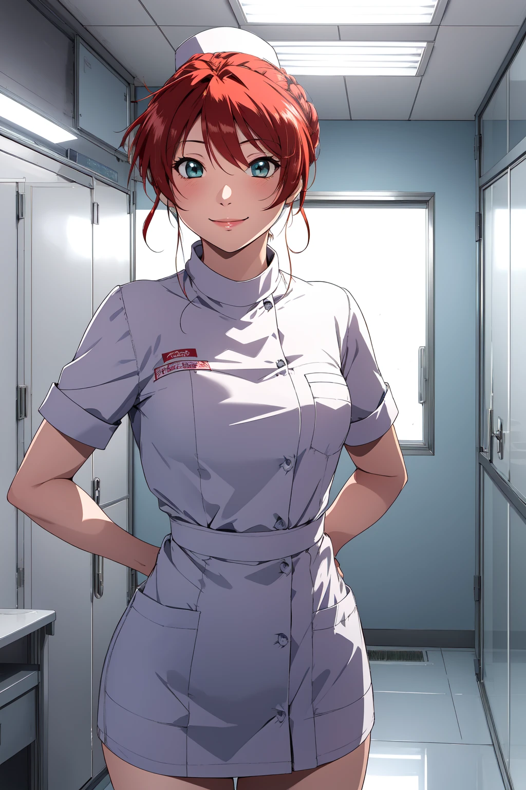 (RAW photo, best quality), 1girl,  natural lighting, hospital, operating room,
  <lora:innai_kansen_sonoda_itsumi_v2_2-000003:0.8>, soneda itsumi, nurse, smile,