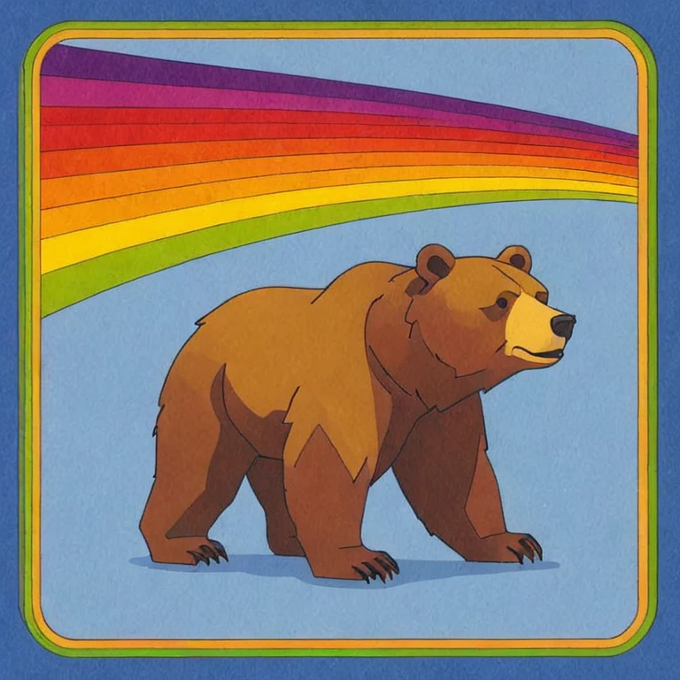 icon of bear, simplified icon, minimalism, rainbow, by activision <lora:Activision_Atari_Art_Style_XL-000009:1>