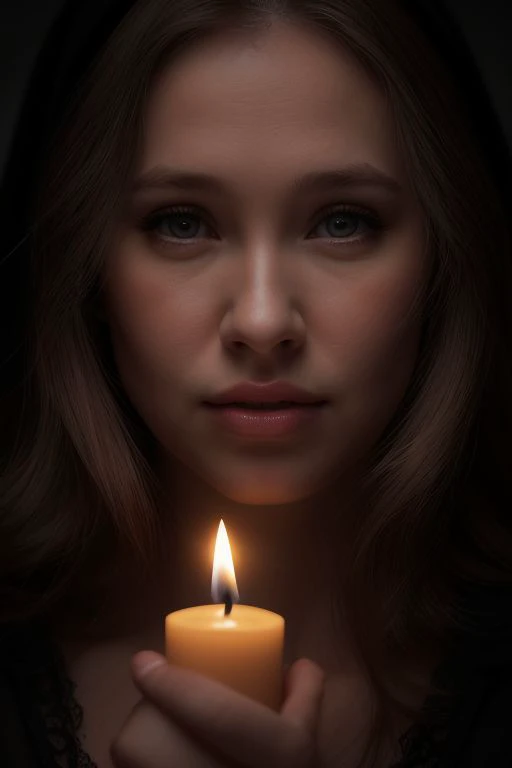 DEN_stella_cardo,
in a dark room in (pitch black:1.2) amongst a (candle light vigil:1.2), (candles:1.1), (candle light:1.1), (pitch black room:1.2), (darkness:1.1), wearing a (sheer robe:1.1), robe, sheer, (lots of candles:1.2),
bokeh, f1.4, 40mm, photorealistic, raw, 8k, textured skin, skin pores, intricate details <lora:epi_noiseoffset2:1>, epiCRealism,