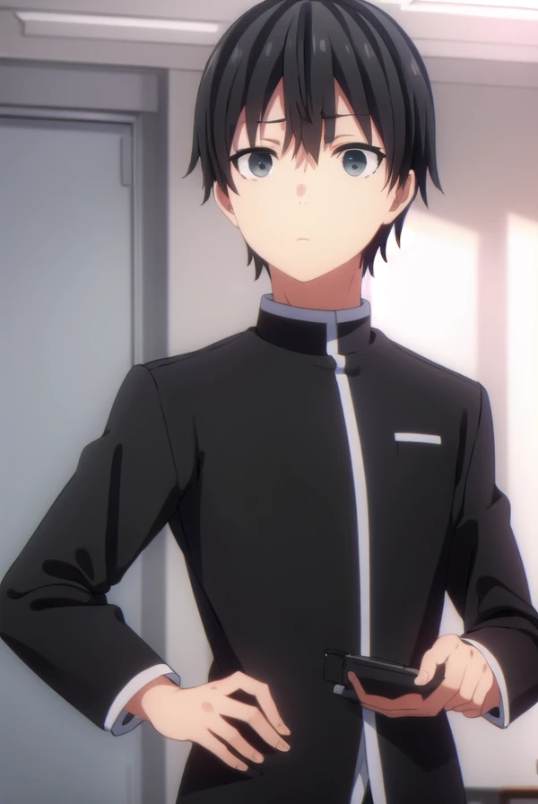 amatsuyukisaragi, <lora:amatsuyu kisaragi s1-lora-nochekaiser:1>,
amatsuyu kisaragi, black hair, hair between eyes, male focus, (black eyes:1.5),
BREAK school uniform, gakuran,
BREAK indoors, classroom,
BREAK looking at viewer, (cowboy shot:1.5),
BREAK <lyco:GoodHands-beta2:1>, (masterpiece:1.2), best quality, high resolution, unity 8k wallpaper, (illustration:0.8), (beautiful detailed eyes:1.6), extremely detailed face, perfect lighting, extremely detailed CG, (perfect hands, perfect anatomy),