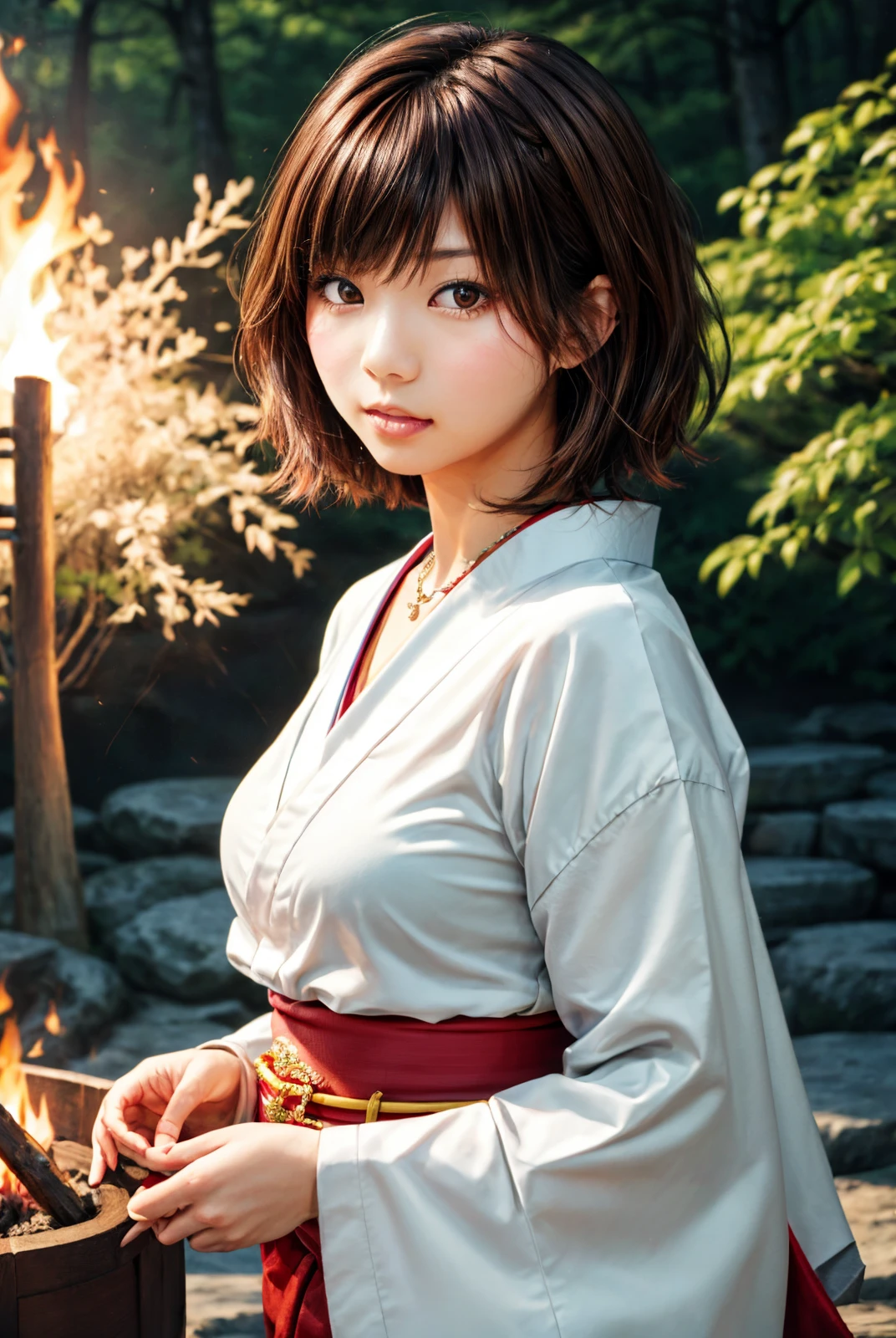 cute monk woman