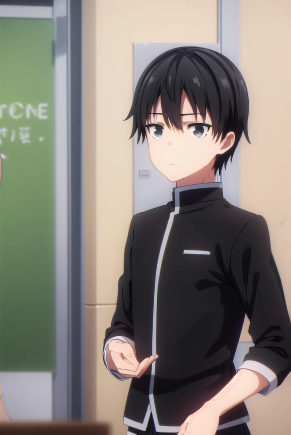 amatsuyukisaragi, <lora:amatsuyu kisaragi s1-lora-nochekaiser:1>,
amatsuyu kisaragi, black hair, hair between eyes, male focus, (black eyes:1.5),
BREAK school uniform, gakuran,
BREAK indoors, classroom,
BREAK looking at viewer, (cowboy shot:1.5),
BREAK <lyco:GoodHands-beta2:1>, (masterpiece:1.2), best quality, high resolution, unity 8k wallpaper, (illustration:0.8), (beautiful detailed eyes:1.6), extremely detailed face, perfect lighting, extremely detailed CG, (perfect hands, perfect anatomy),