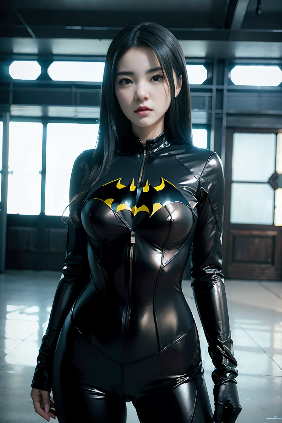 (masterpiece), best quality, perfect face, ray tracing, 1girl, batman suit, <lora:Wonderframe-04:1>