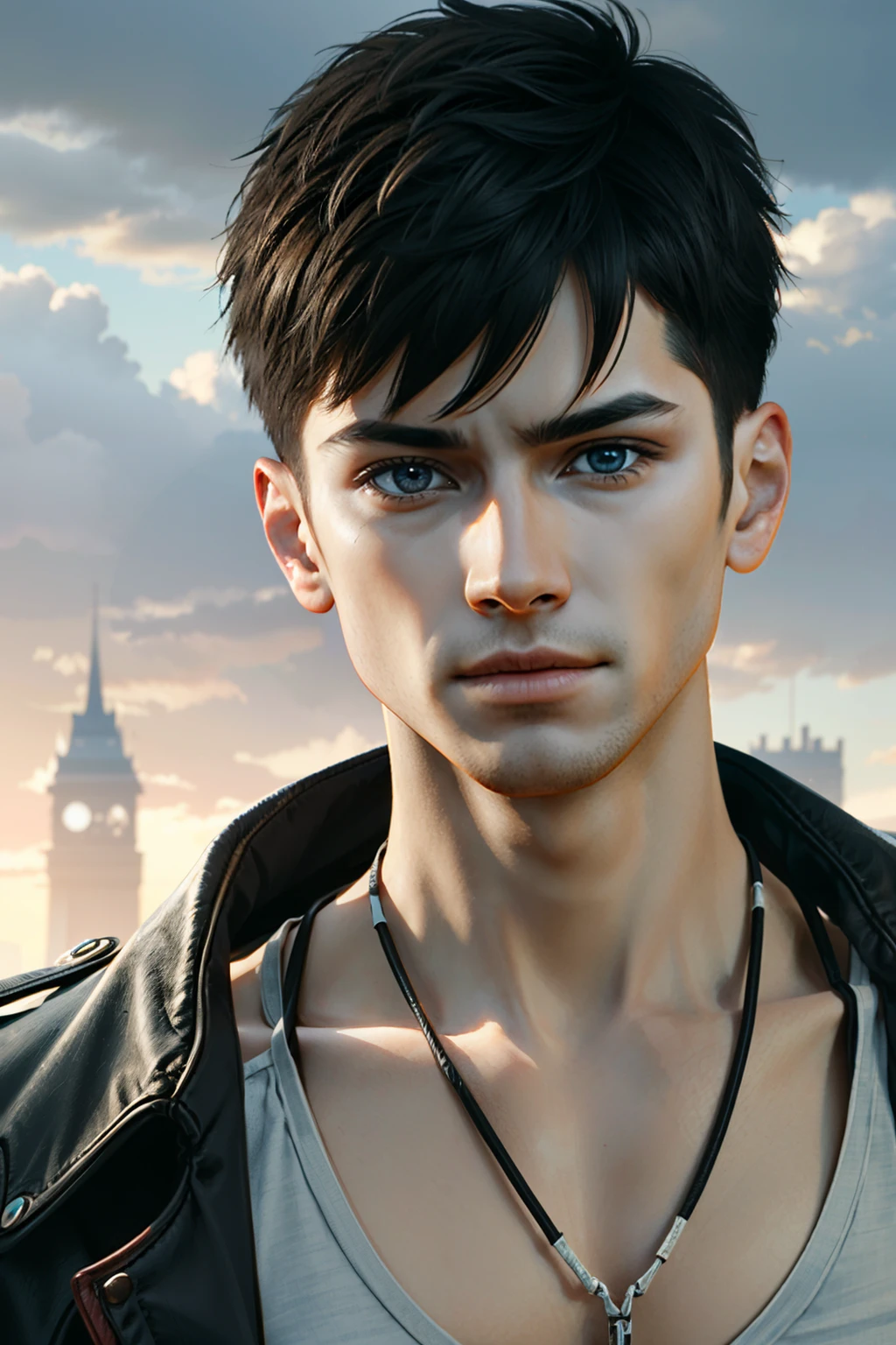 ((ultra detailed, masterpiece, absurdres))
<lora:DmCDante:0.9>
DmCDante, 1boy, solo, short hair, brown hair, portrait