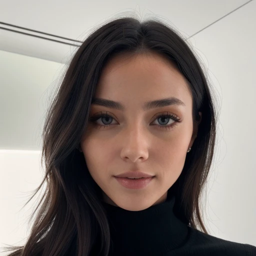 <lora:cestc8_sd15_512_128_64_v1:1>cestc8 1girl solo looking at viewer  wearing a turtleneck sweater  epiCRealism