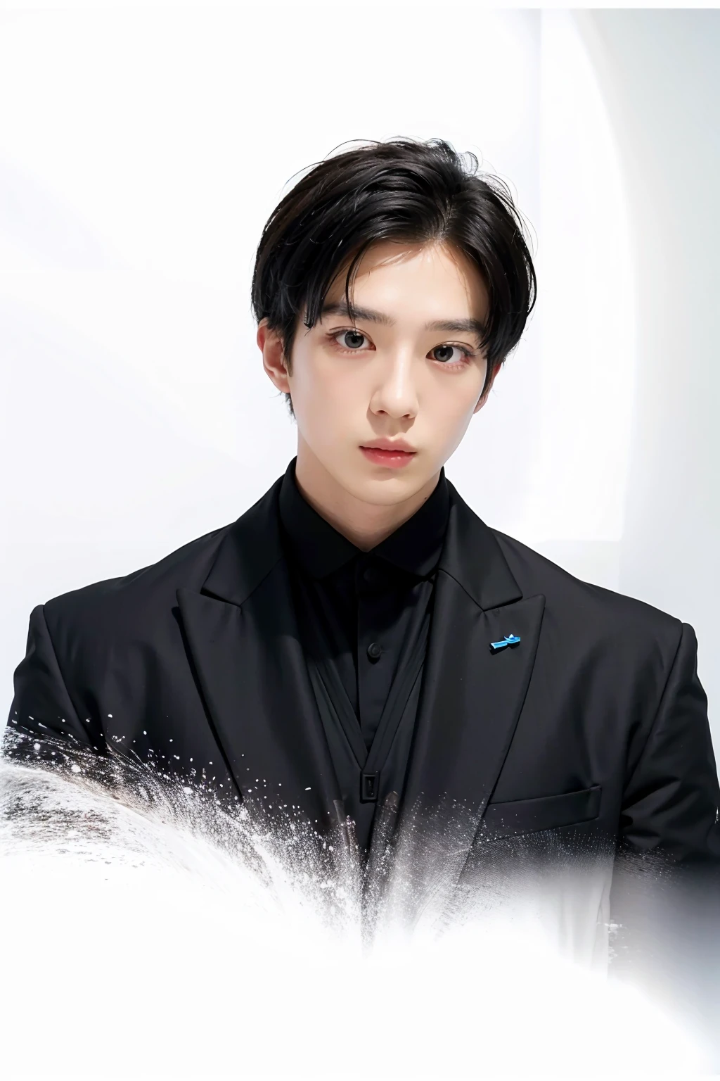 1man,black suit,white background, <lora:Mackenyu-04:1>