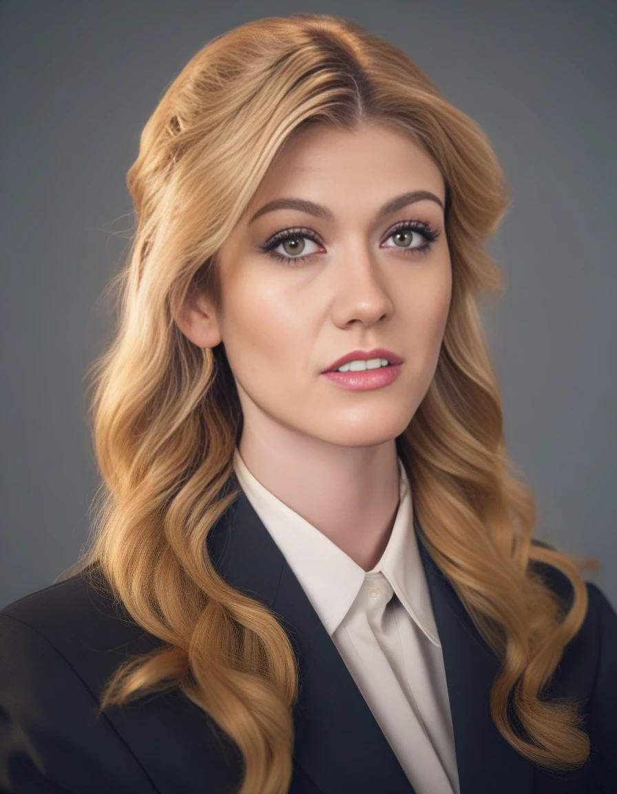 KatherineMcnamara,<lora:KatherineMcnamaraSDXL:1>High Quality, Intricately Detailed, Hyper-Realistic woman Lawyer Portrait Photography, Volumetric Lighting, Full Character, 4k, In Workwear