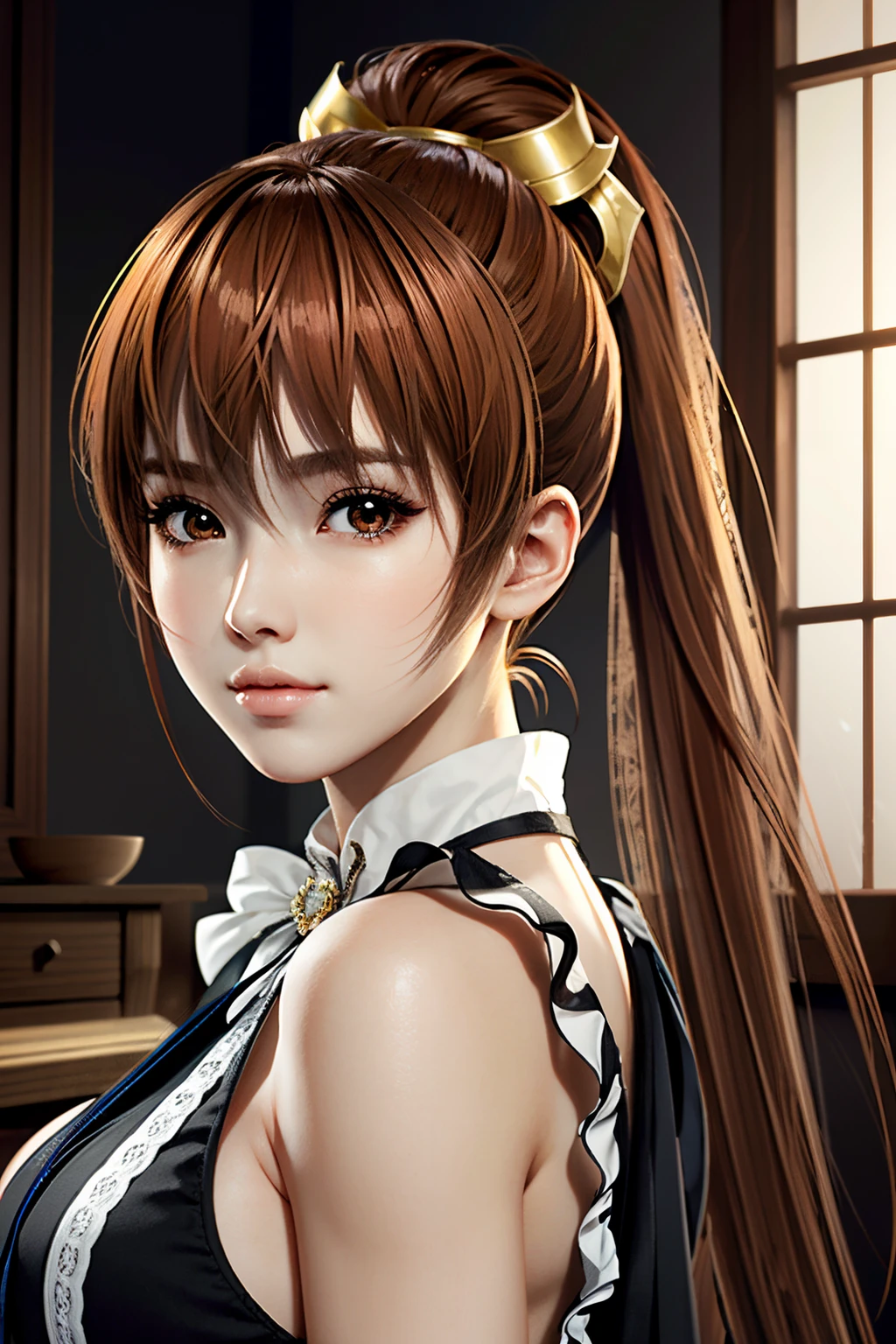 ((ultra detailed, masterpiece, absurdres))
<lora:DOAKasumi:0.9>
DOAKasumi, 1girl, solo, ponytail, long hair, orange hair, brown eyes, portrait