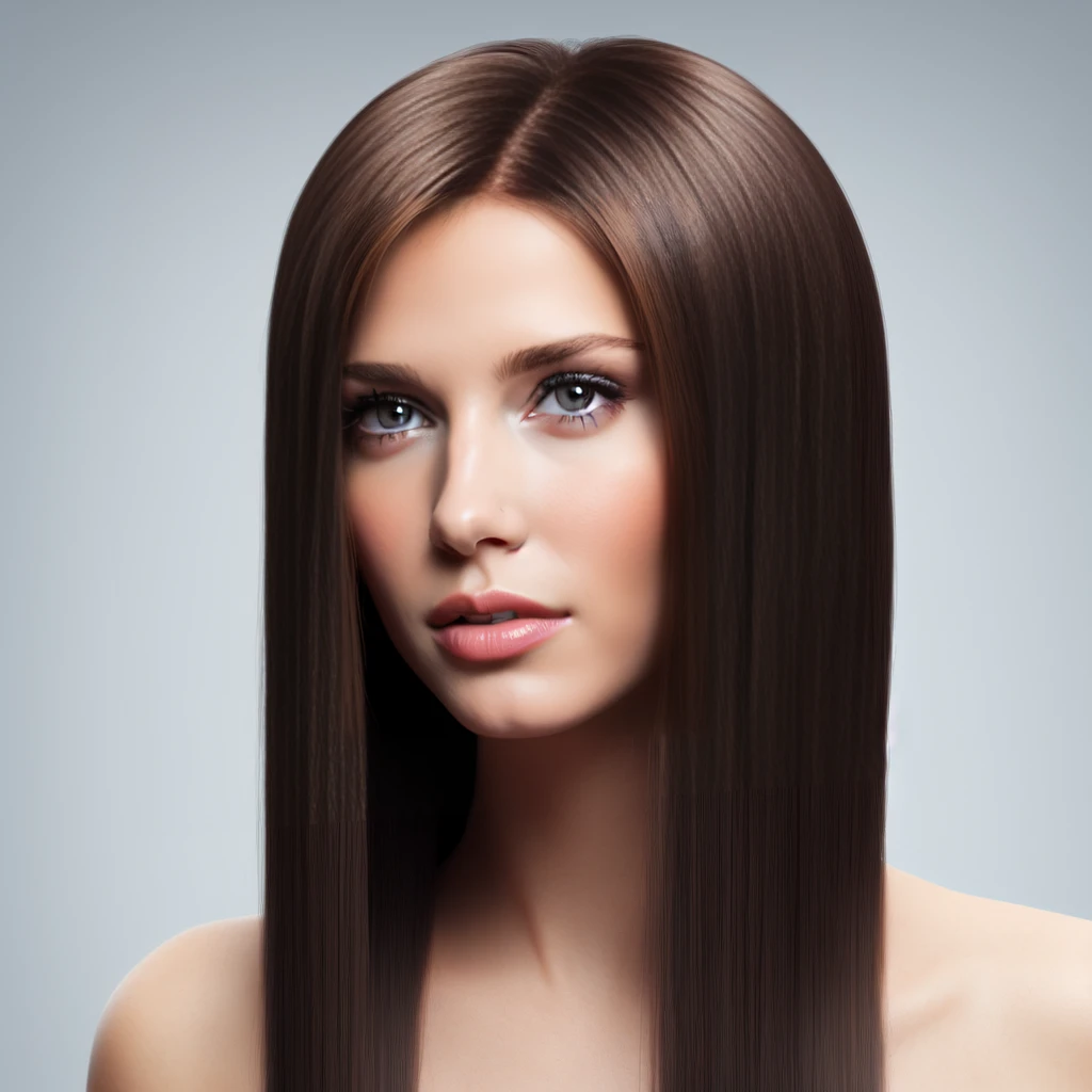 rogaine, female, straight, black, highres<lora:Rogaine:0.7>, hair