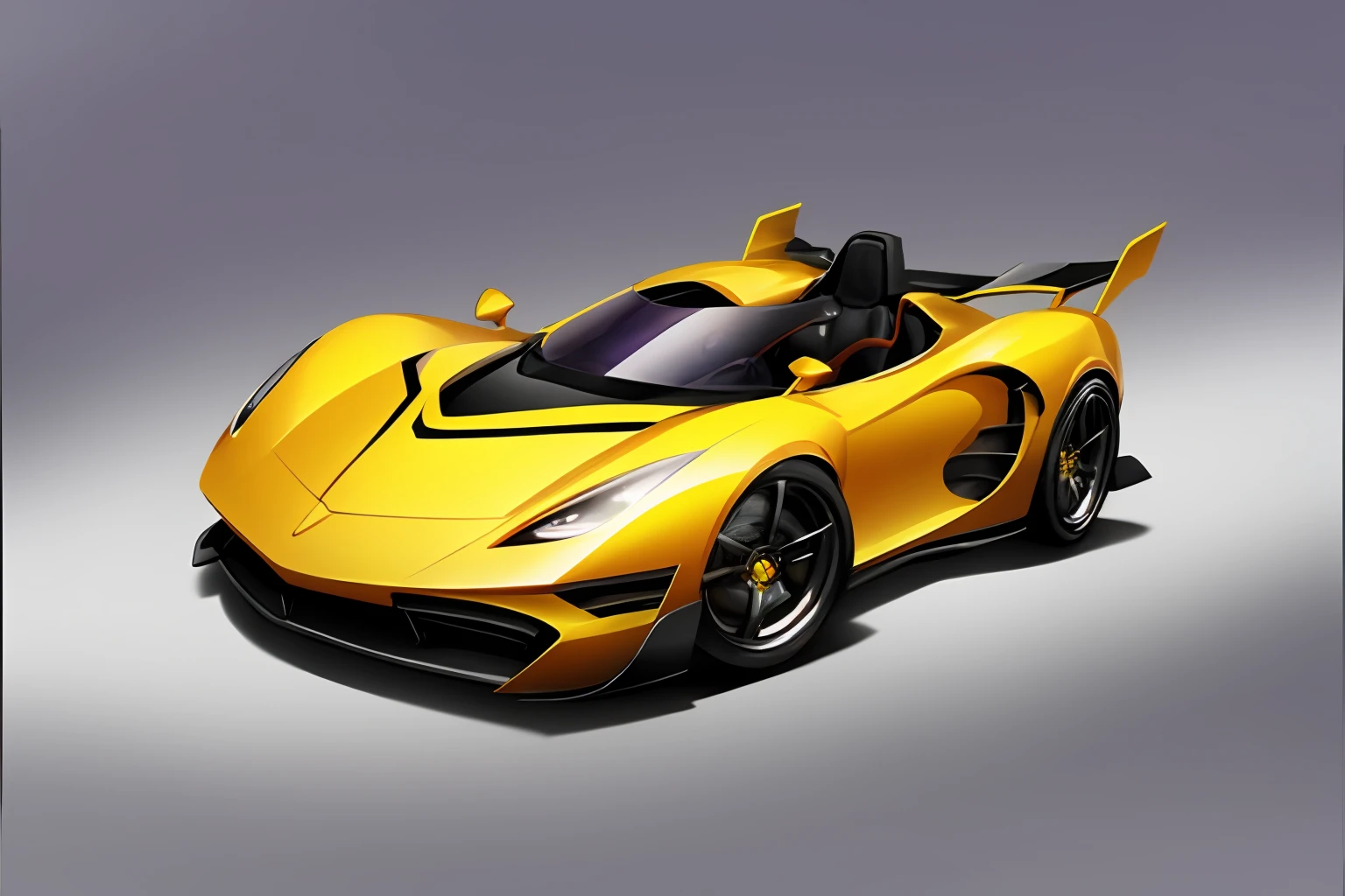 HEZI,QQ flying car design,cool styling,game racing design,motor vehicle,vehicle focus,ground vehicle,car,no humans,sports car,border,shadow,wheel,solo,science fiction,gradient background,gradient,grey background,black border,yellow eyes,glowing,from side,steering wheel,from above,artist name,grey border,<lora:qqé£è½¦è®¾è®¡-000003:0.7>,