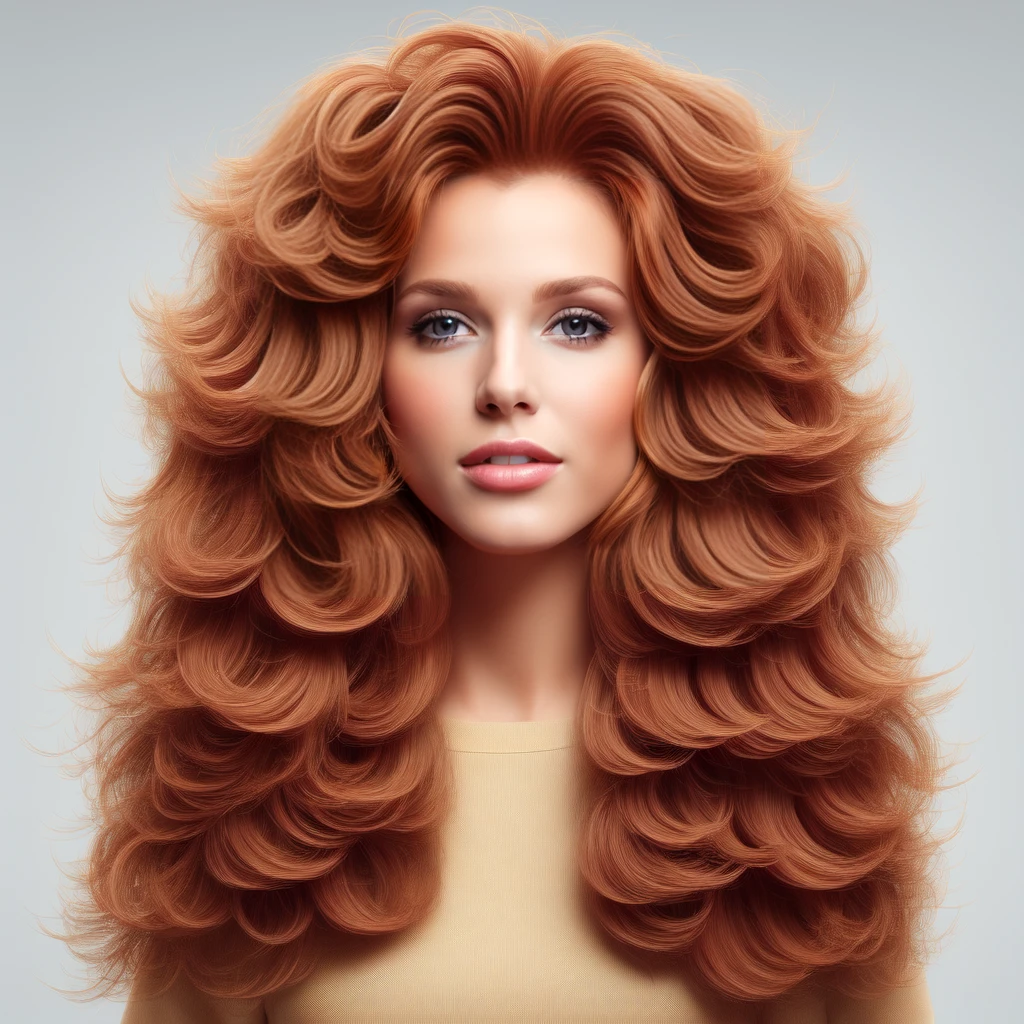 rogaine, female, wavy, brunette, highres<lora:Rogaine:0.7>, hair