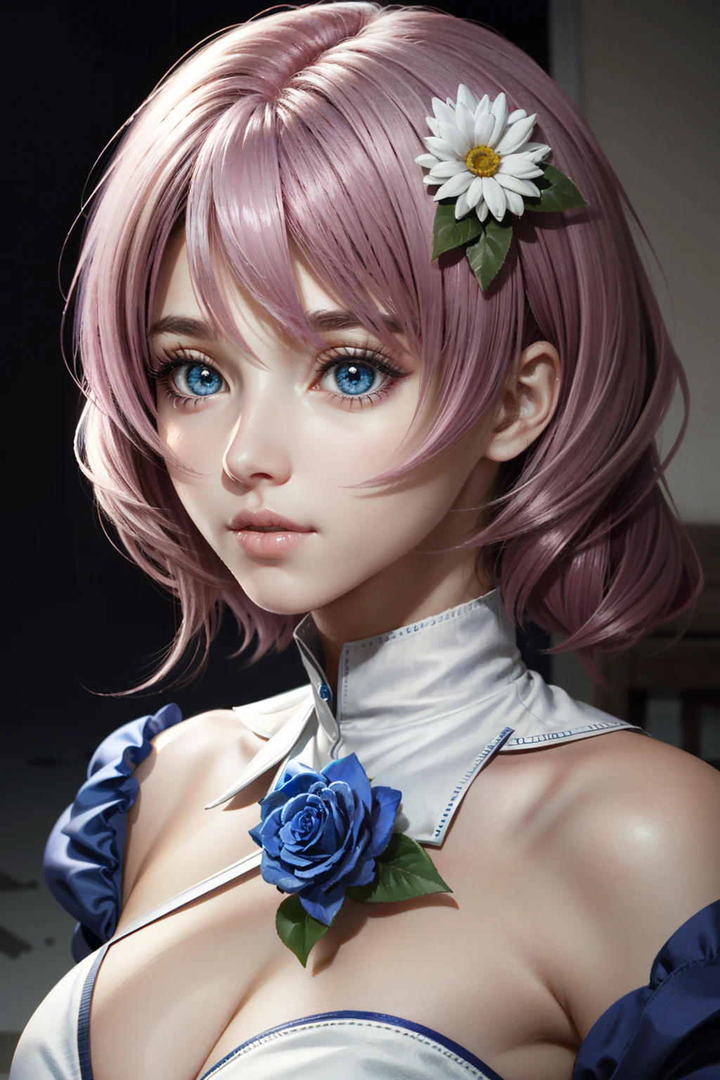 ((ultra detailed, masterpiece, absurdres))
<lora:TKNAlisa:0.9>
TKNAlisa, 1girl, solo, blue eyes, pink hair, flower, portrait