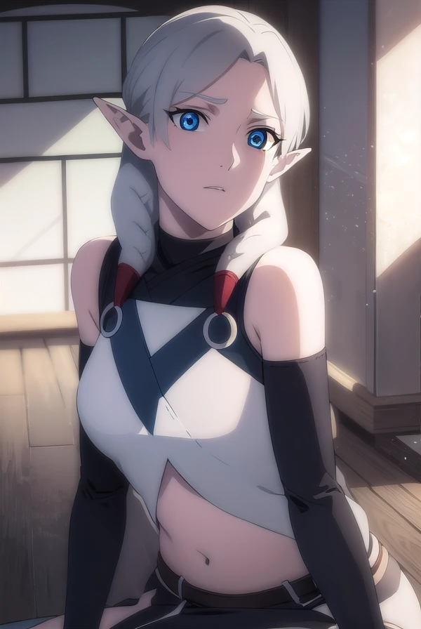 fymryn, <lora:fymryn v3-lora-nochekaiser:1>,
fymryn, blue eyes, grey hair, pointy ears, braid, hair braid, elf,
BREAK bare shoulders, boots, detached sleeves,
BREAK looking at viewer,
BREAK outdoors,
BREAK <lyco:GoodHands-beta2:1>, (masterpiece:1.2), best quality, high resolution, unity 8k wallpaper, (illustration:0.8), (beautiful detailed eyes:1.6), extremely detailed face, perfect lighting, extremely detailed CG, (perfect hands, perfect anatomy),