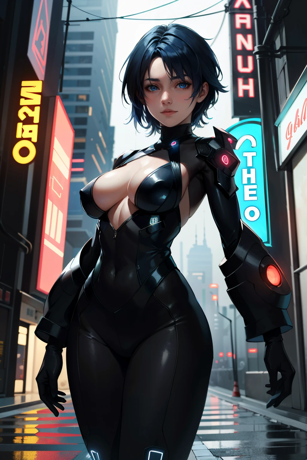((ultra detailed, masterpiece, absurdres))
<lora:KHAqua:0.9>
KHAqua, 1girl, solo, short hair, blue hair, blue eyes on space station, stars and space background