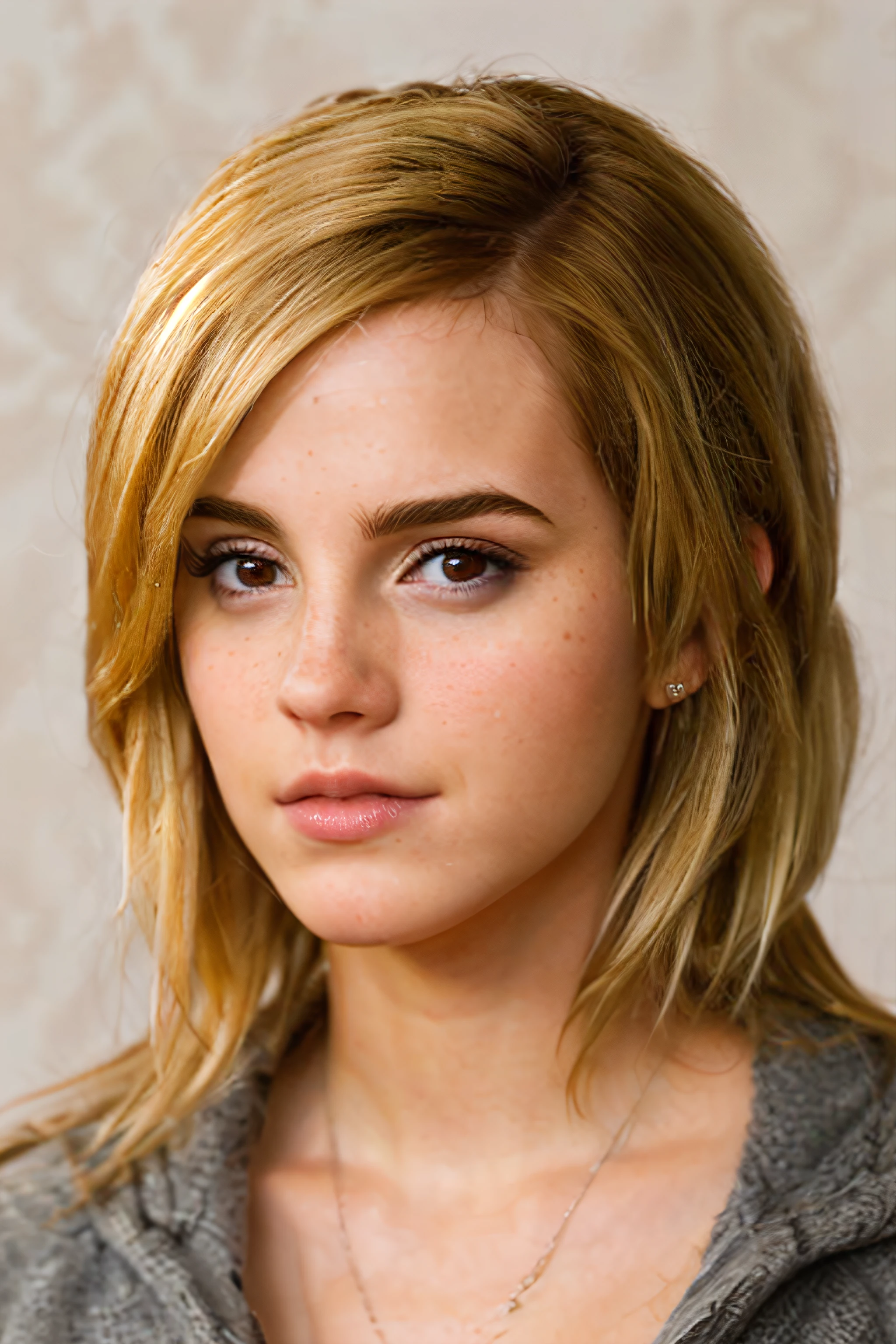 3mm4w, face, blonde hair