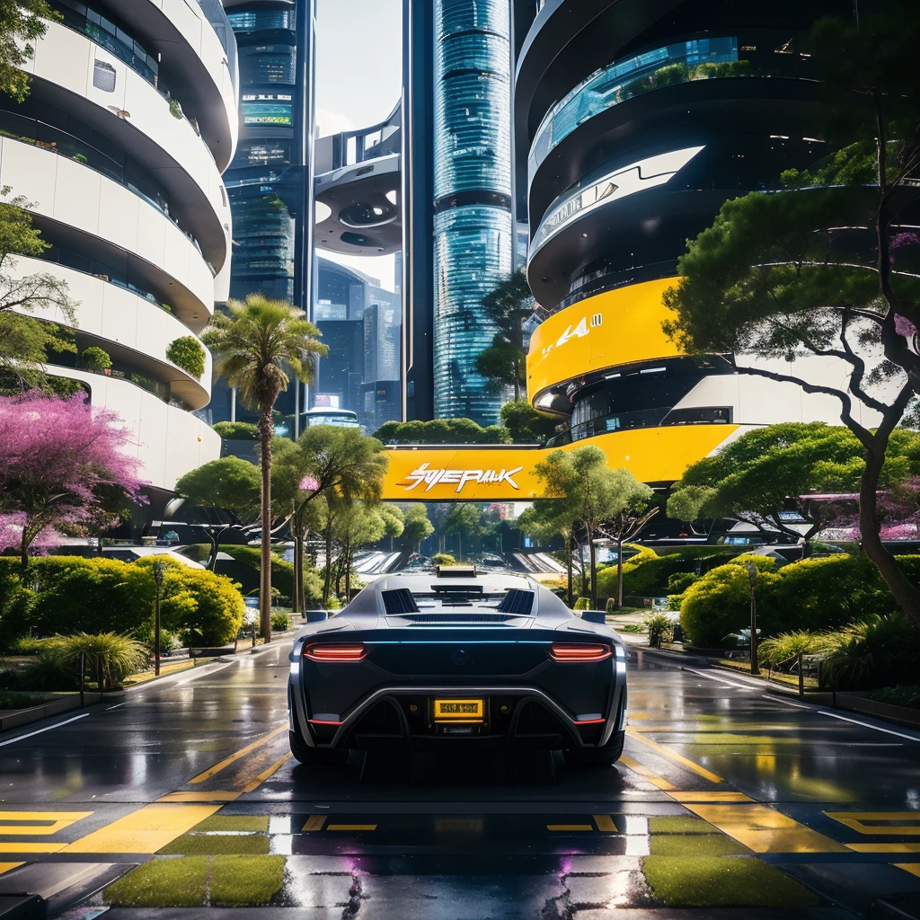(masterpiece),(high quality), best quality, real,(realistic), super detailed, (full detail),(4k),8k,scenery, , tree, river, road,car,parking slot, park,
((CyberPunk City)), 
 <lora:JJsCyberPunk_SpaceStyle:1> , CyberPunk