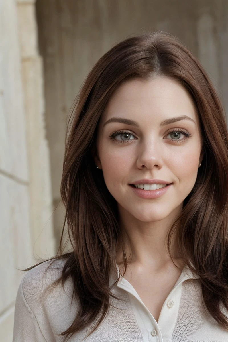 closeup headshot of S286_KieraWinters,an attractive woman,in front of an (unfinished-wall:1.1),wearing a (polo-shirt:1.1),(smiling),(4k, RAW photo, best quality, depth of field, ultra high res:1.1),(absurdres, intricate, photorealistic, masterpiece, ultra-detailed:1.1),