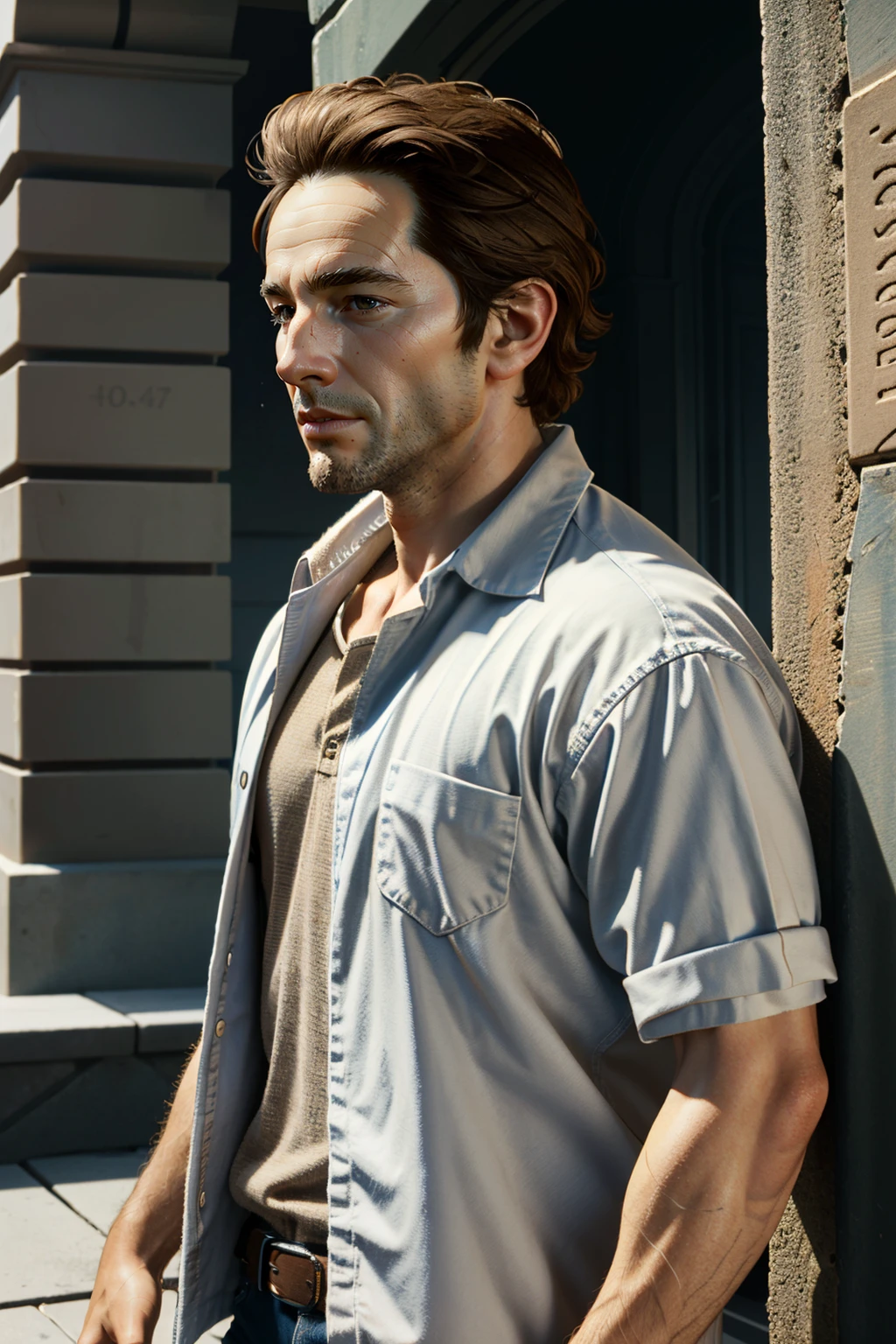 ((ultra detailed, masterpiece, absurdres))
<lora:UncSam:0.9>
UncSam, 1boy, solo, short hair, brown hair, cowboy shot