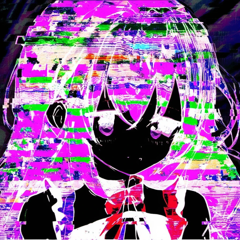 <lora:nfxlyria_07:1> nfxlyria, Anime Girl Glitch Glitchcore
