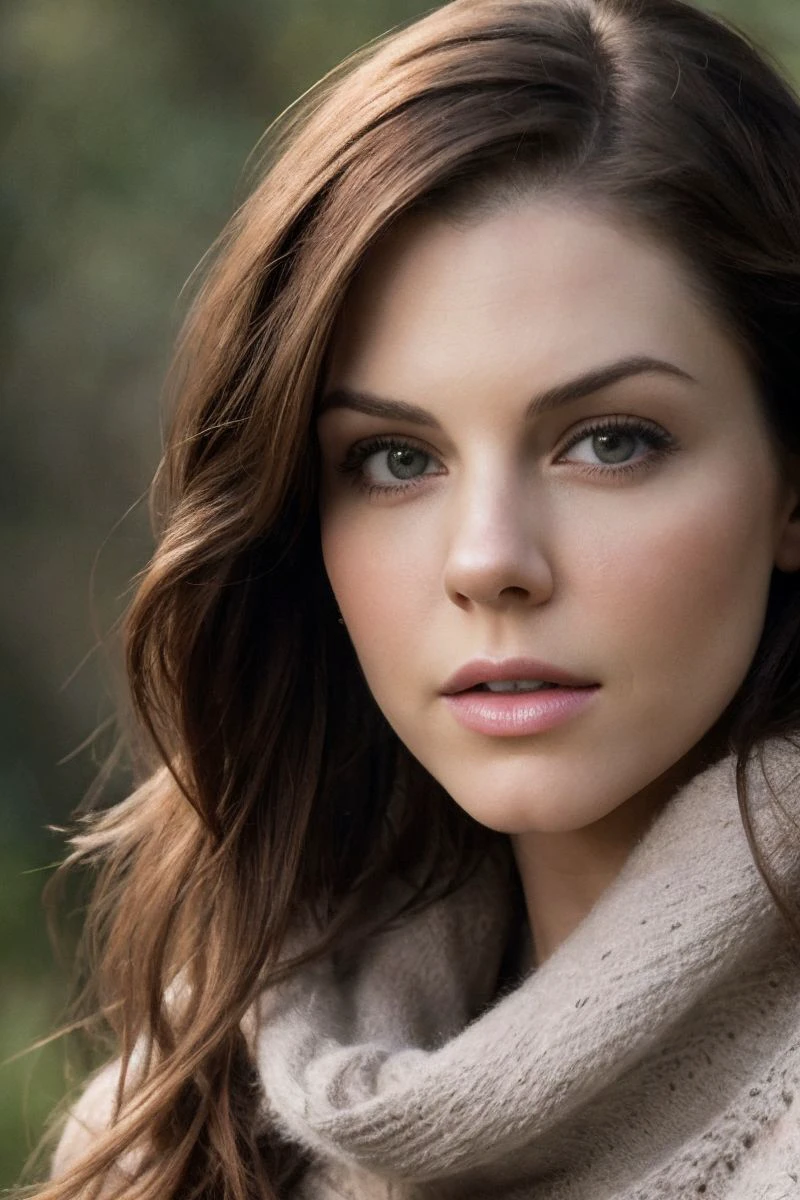 closeup headshot of S286_KieraWinters,a beautiful woman,in a (foggy-forest:1.1),wearing a (cowlneck:1.1),(4k, RAW photo, best quality, depth of field, ultra high res:1.1),(absurdres, intricate, photorealistic, masterpiece, ultra-detailed:1.1),