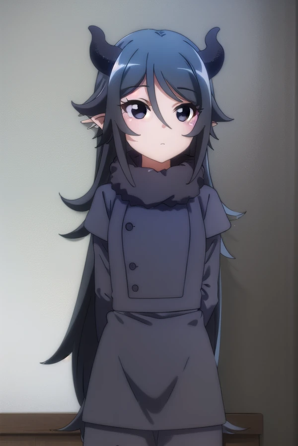 lutiabutte, <lora:lutia butte s2-lora-nochekaiser:1>,
lutia butte, long hair, bangs, black hair, hair between eyes, horns, pointy ears, (black eyes:1.5),
BREAK long sleeves, fur trim, fur collar,
BREAK indoors,
BREAK looking at viewer, (cowboy shot:1.5),
BREAK <lyco:GoodHands-beta2:1>, (masterpiece:1.2), best quality, high resolution, unity 8k wallpaper, (illustration:0.8), (beautiful detailed eyes:1.6), extremely detailed face, perfect lighting, extremely detailed CG, (perfect hands, perfect anatomy),