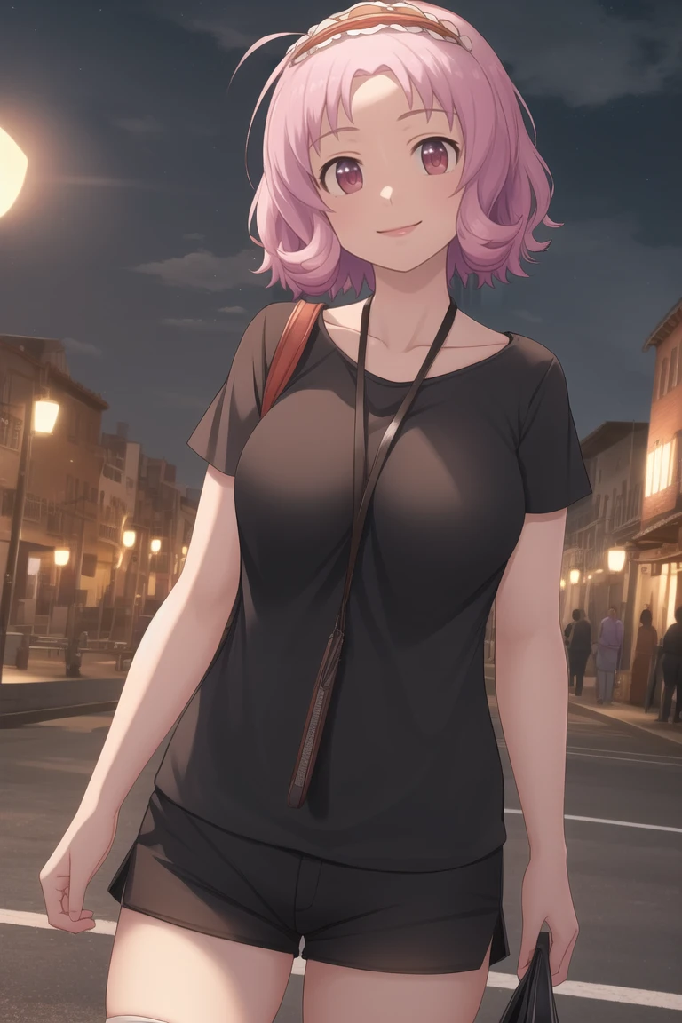 masterpiece, best quality, CG, wallpaper, HDR, high quality, high-definition, extremely detailed, mune omune, looking at viewer, smile