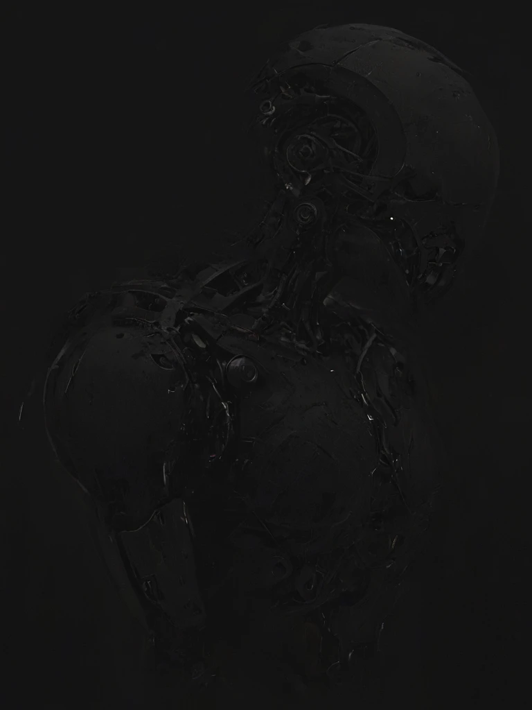 wide-angle shot, full-body shot,  a shape mechanical mech separated on black background layer, detailed, clear,no light, <lora:- SDXL - vntblk_vanta_shapes_V1.0-step00004000:1>