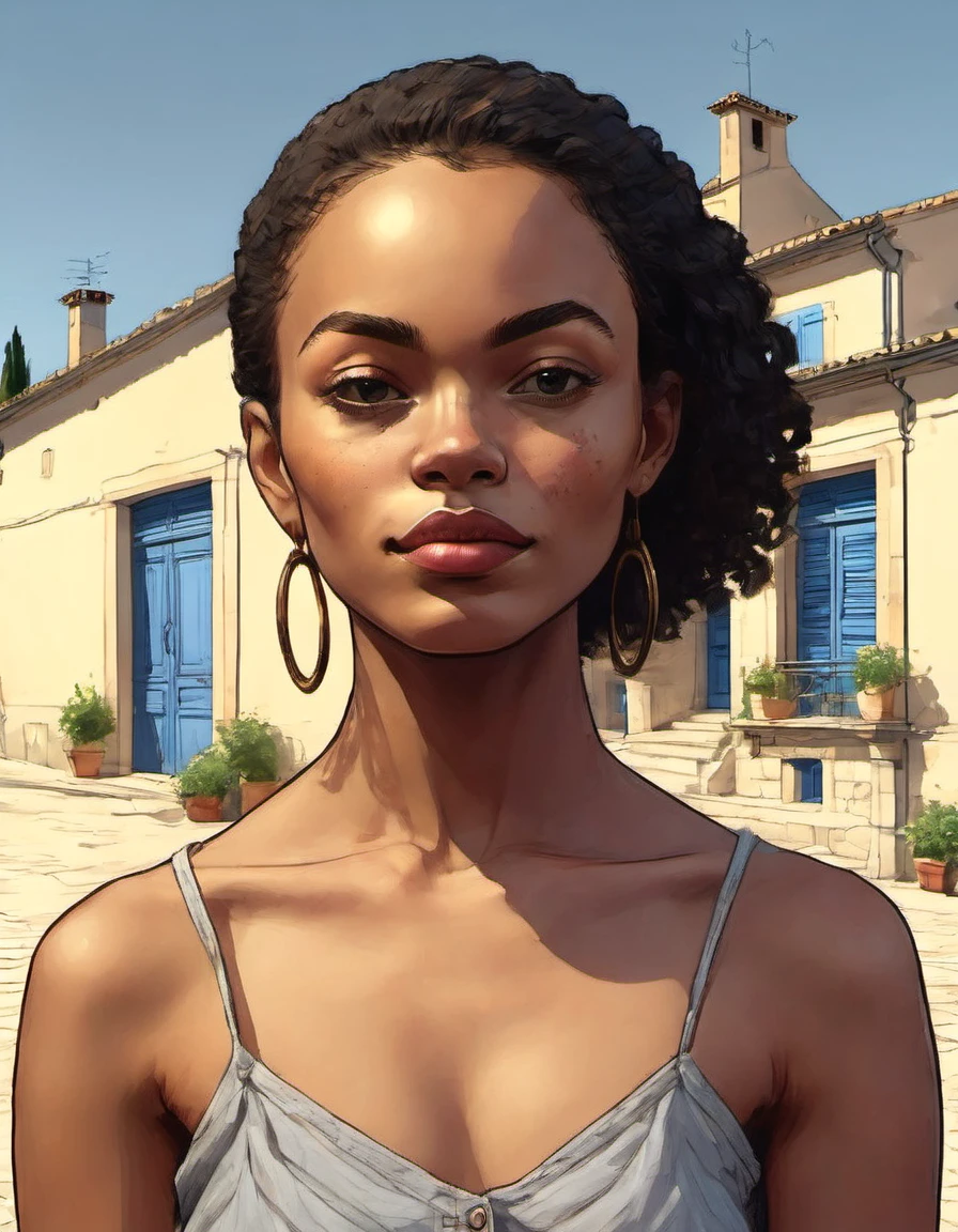 score_9, score_8_up, score_7_up, score_6_up, 1girl, sc@rlit_v2, rating_questionable, realistic, hyperdetailed, (grin:0.5), short hair, black hair, cowboy hat, arizona, dark skin, sunset, sexy dramatic pose, petite, from above, looking at viewer, cactus desert background, sundress, detailed face,