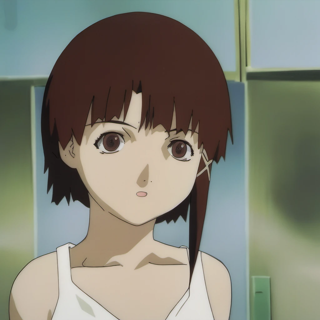 <lora:SDXLLainGlitch:1>, LainiaLain, Anime Girl
