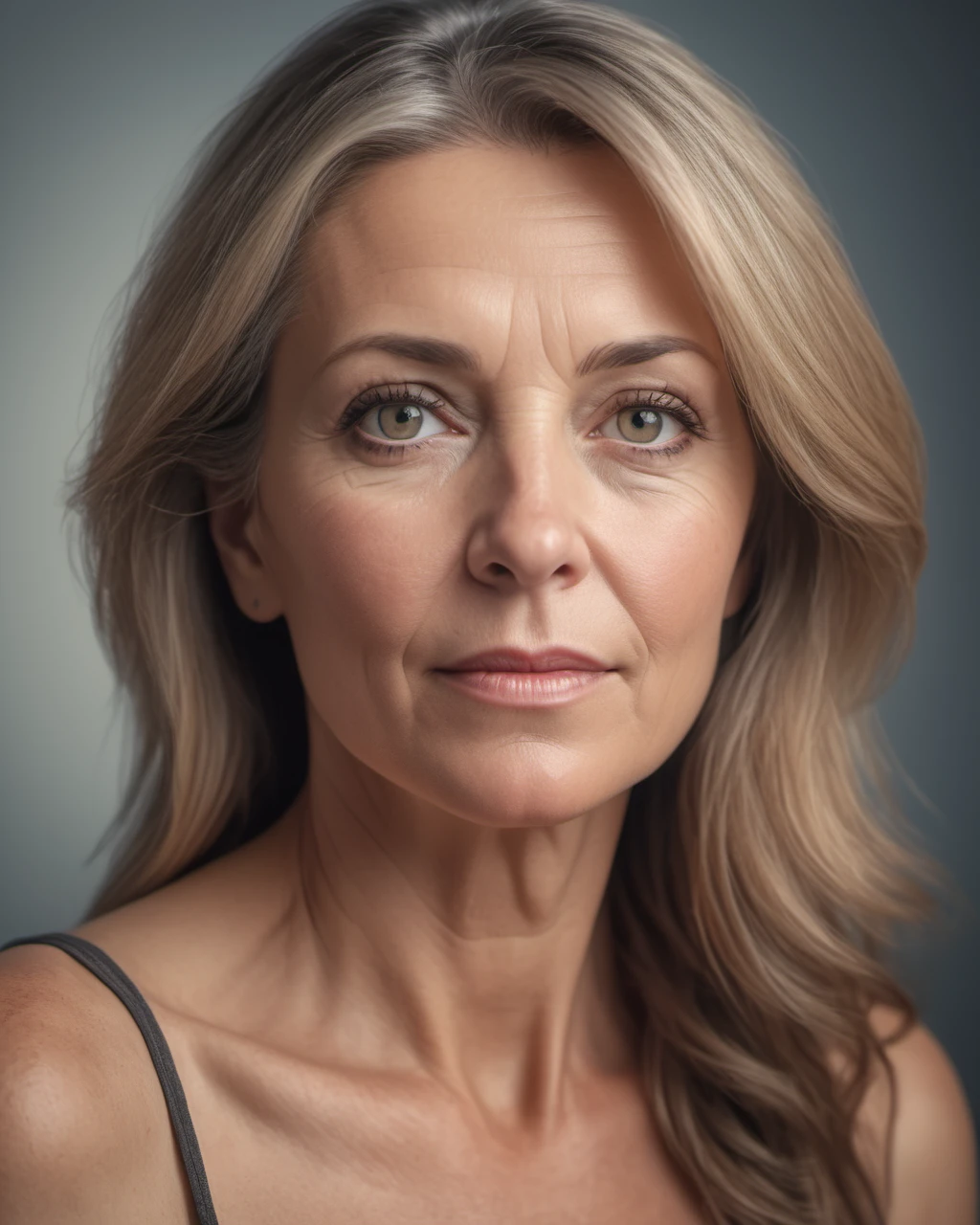 a portrait photograph of a pretty mid- female, beautiful realistic photo, 4 k highly detailed art